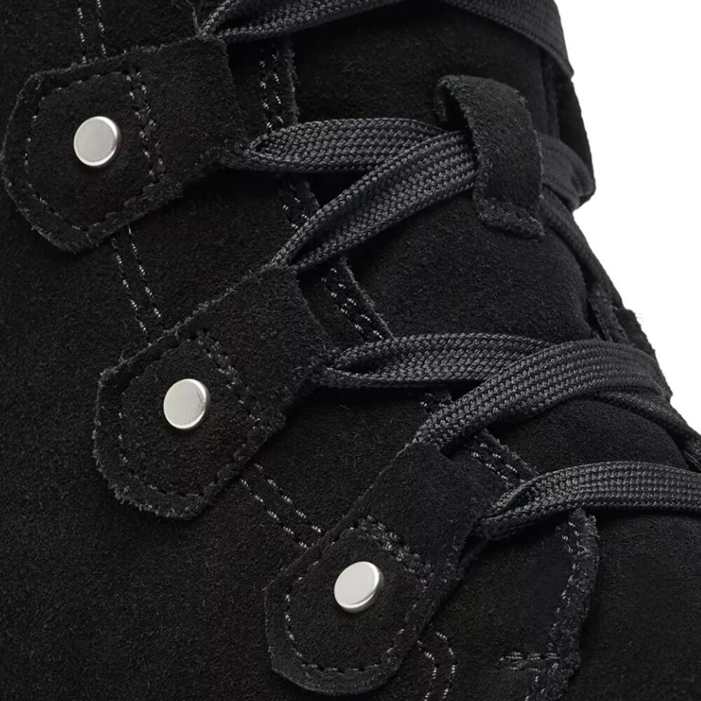 NWT Sorel black nubuck fur fleece lined waterproof Explorer Next Joan boots - Picture 2 of 16